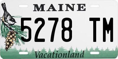 ME license plate 5278TM