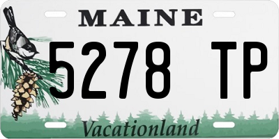 ME license plate 5278TP