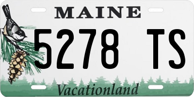 ME license plate 5278TS