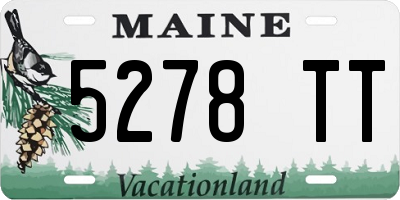 ME license plate 5278TT