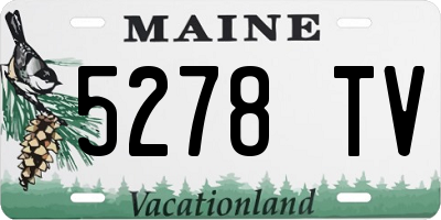 ME license plate 5278TV