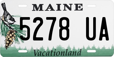 ME license plate 5278UA