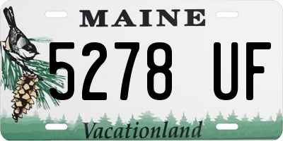ME license plate 5278UF