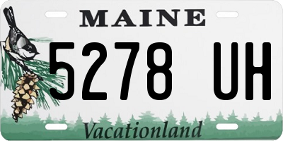 ME license plate 5278UH