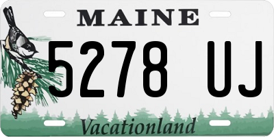 ME license plate 5278UJ