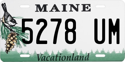 ME license plate 5278UM