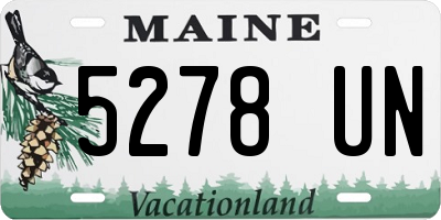 ME license plate 5278UN