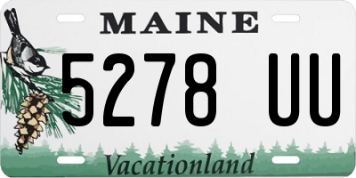 ME license plate 5278UU