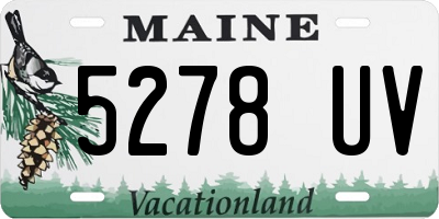 ME license plate 5278UV