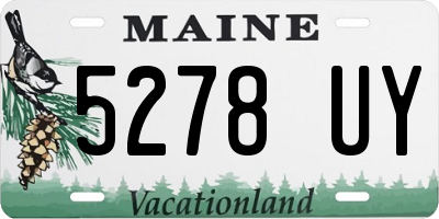 ME license plate 5278UY