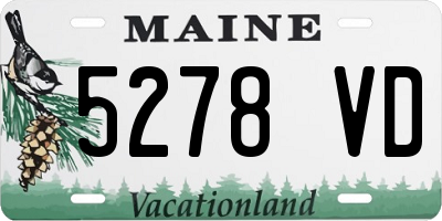 ME license plate 5278VD