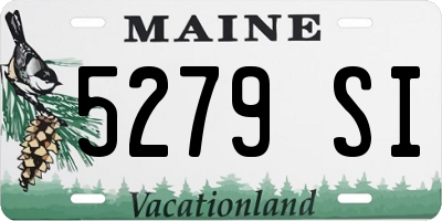 ME license plate 5279SI