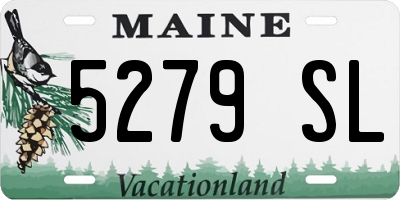ME license plate 5279SL