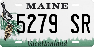 ME license plate 5279SR