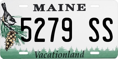 ME license plate 5279SS