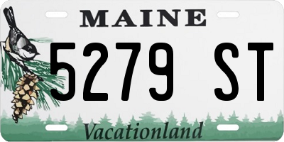 ME license plate 5279ST