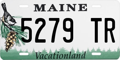 ME license plate 5279TR