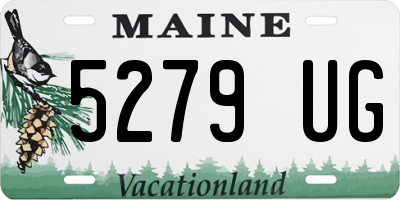 ME license plate 5279UG
