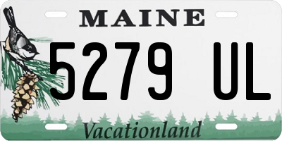 ME license plate 5279UL