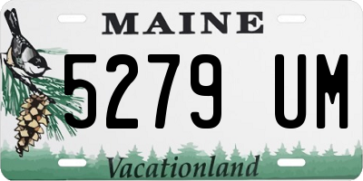 ME license plate 5279UM