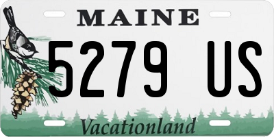 ME license plate 5279US