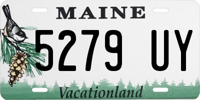 ME license plate 5279UY