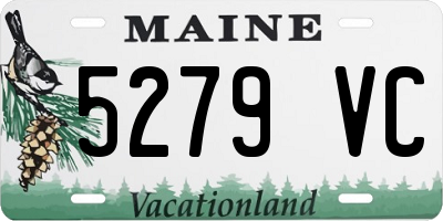 ME license plate 5279VC