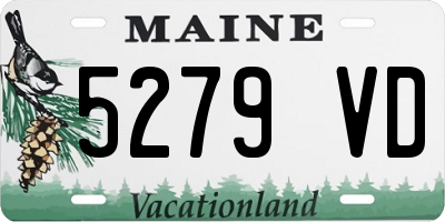 ME license plate 5279VD