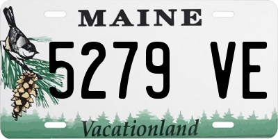 ME license plate 5279VE