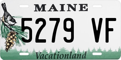 ME license plate 5279VF