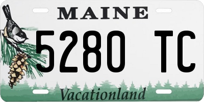 ME license plate 5280TC