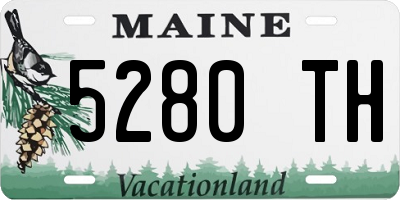 ME license plate 5280TH