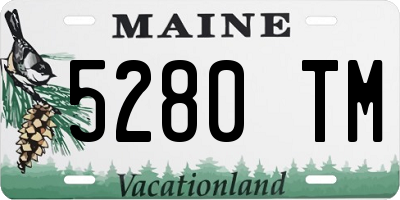 ME license plate 5280TM