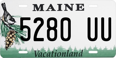 ME license plate 5280UU