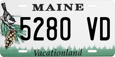 ME license plate 5280VD