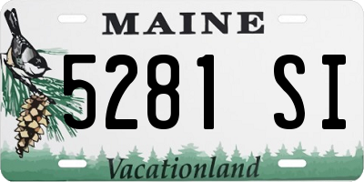 ME license plate 5281SI