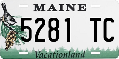 ME license plate 5281TC