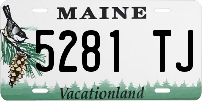ME license plate 5281TJ