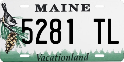 ME license plate 5281TL