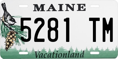 ME license plate 5281TM