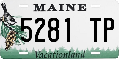 ME license plate 5281TP