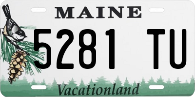 ME license plate 5281TU