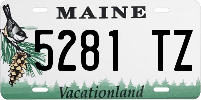 ME license plate 5281TZ