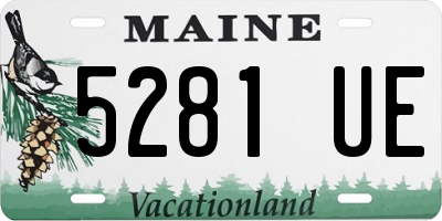 ME license plate 5281UE