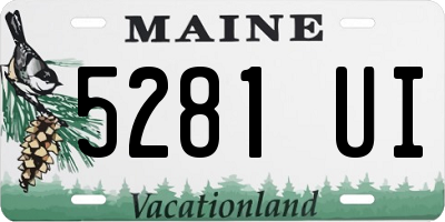 ME license plate 5281UI