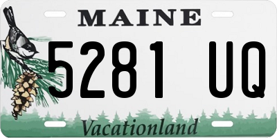 ME license plate 5281UQ
