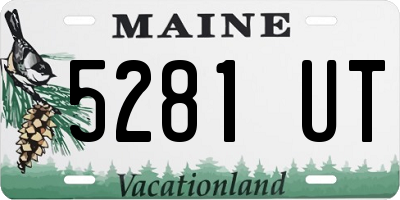 ME license plate 5281UT