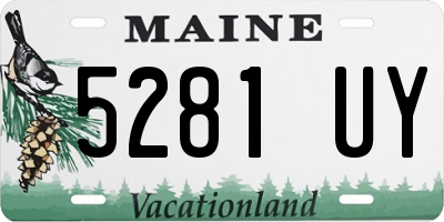 ME license plate 5281UY