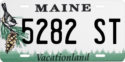 ME license plate 5282ST