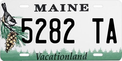 ME license plate 5282TA